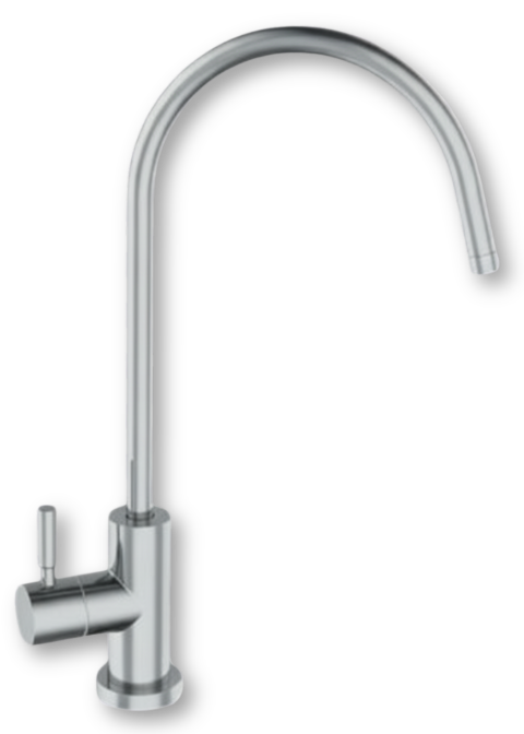 Rubinetto 2 vie in acciaio inox cromato 1/4”