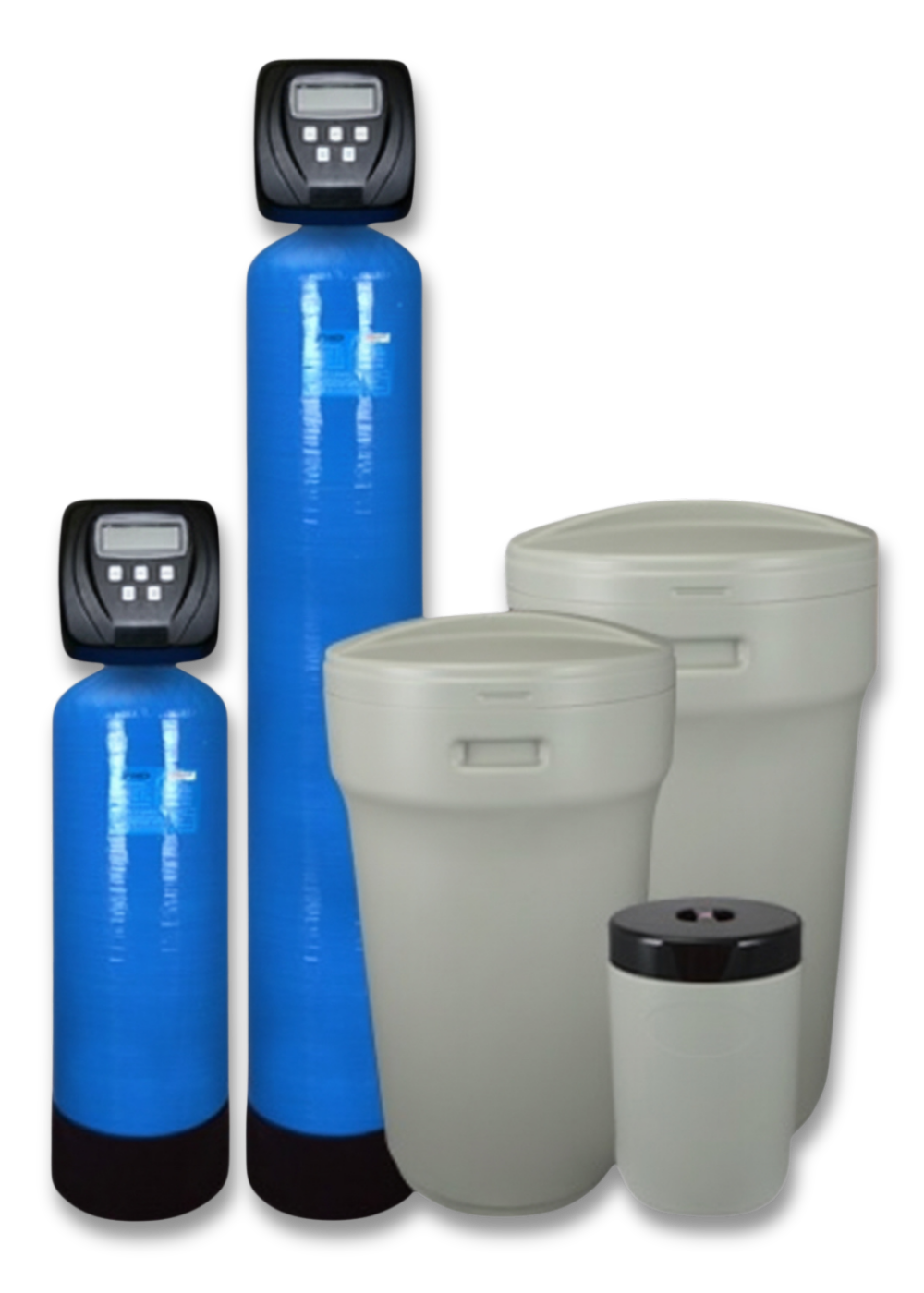 Addolcitore Acqua Sorgemini Doppio corpo con Valvola Clack Resina 150 Lt.