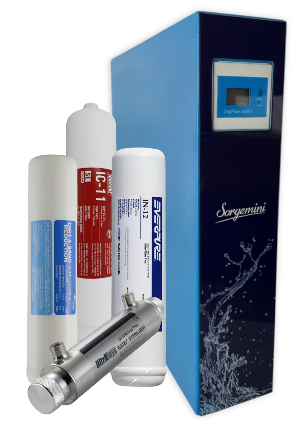 Sorgemini Ondea V 1.6 UV – Sistema di Filtrazione a Sedimenti 5 Micron e Ultrafiltrazione Orizzontale