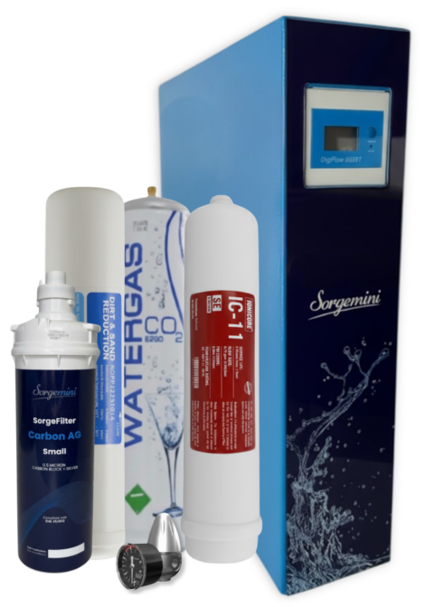 Sorgemini Ondea V 2.9 UV Soda – Sistema di Filtrazione a Sedimenti 5 Micron e Ultrafiltrazione Verticale