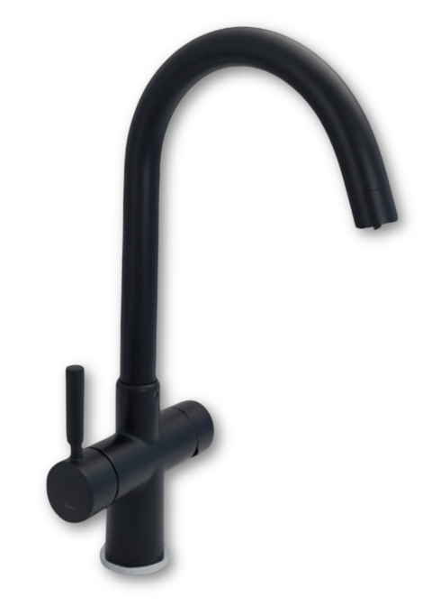 Rubinetto 5 Vie 3/8" Nero Opaco